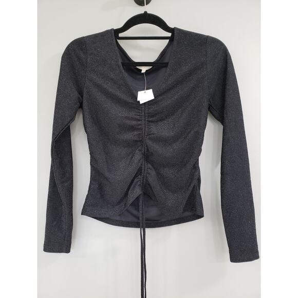 NEW Vintage y2k Ultra Flirt DATE NIGHT‎ medium black sparkle early 2000s club - Picture 1 of 5